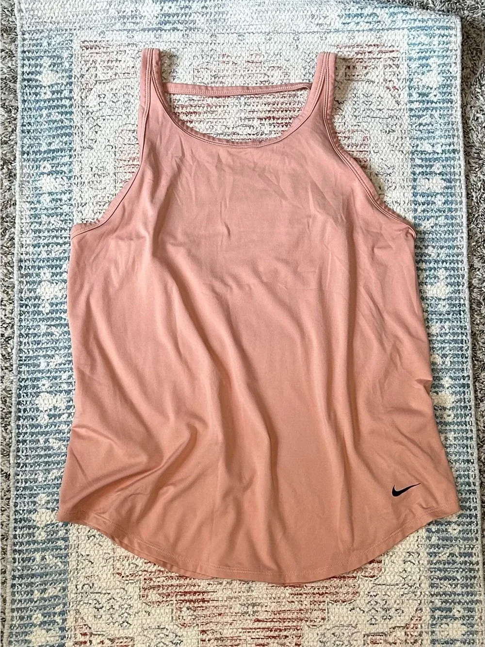 ✔️NIKE Women’s Peach Dri-Fit Studio Open Back Sleeveless Racerback Tank Top - S